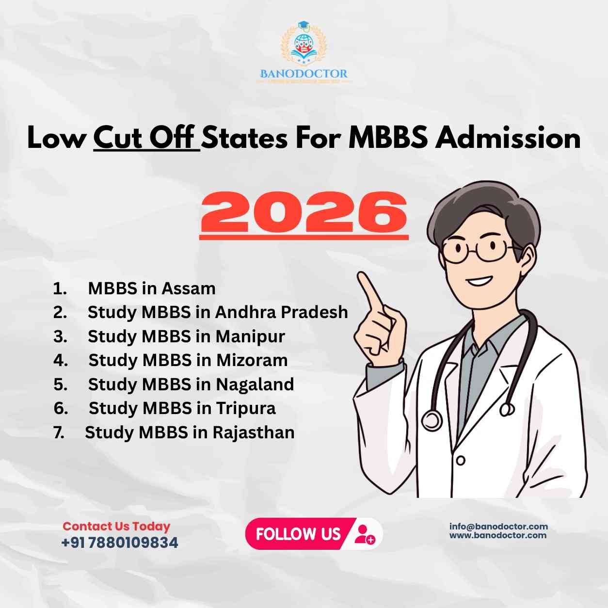 Securing Low Marks in NEET UG 2026 , Must read Safest Place To Study MBBS At Low Score in 2026