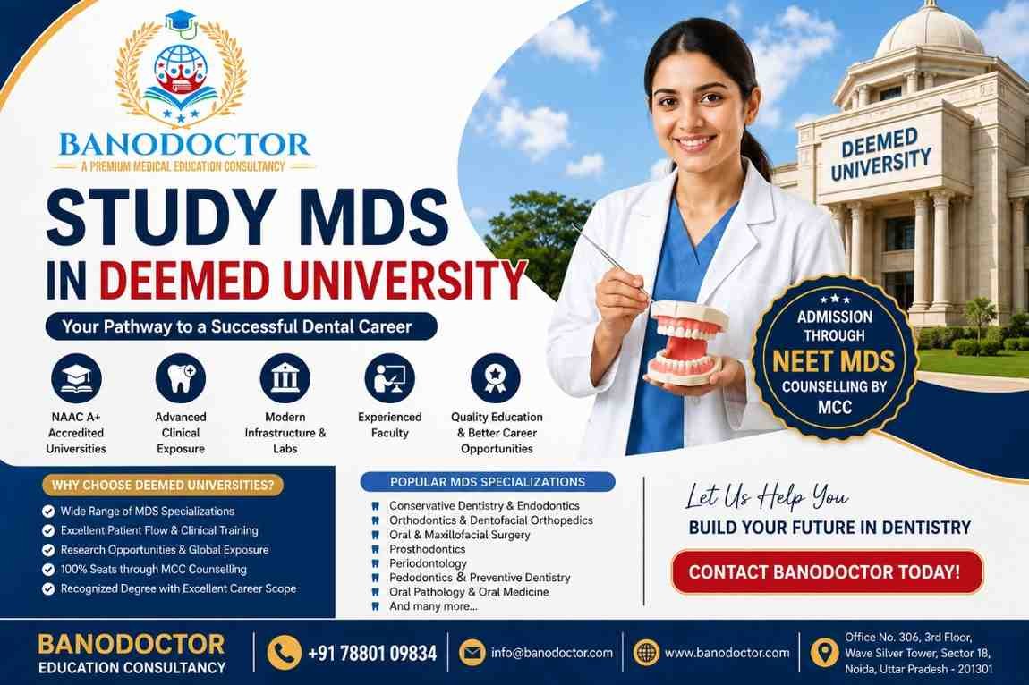MDS Admission in Deemed Dental Colleges in India: Complete Guide 2026