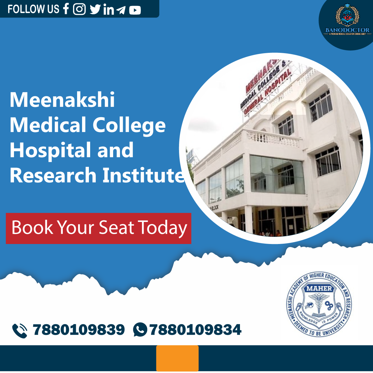 Meenakshi Medical College Hospital and Research Institute Kanchipuram Tamilnadu |MMCHRI| Admission 2024, Cutoff, Eligibility, Courses, Fees, Ranking, FAQ