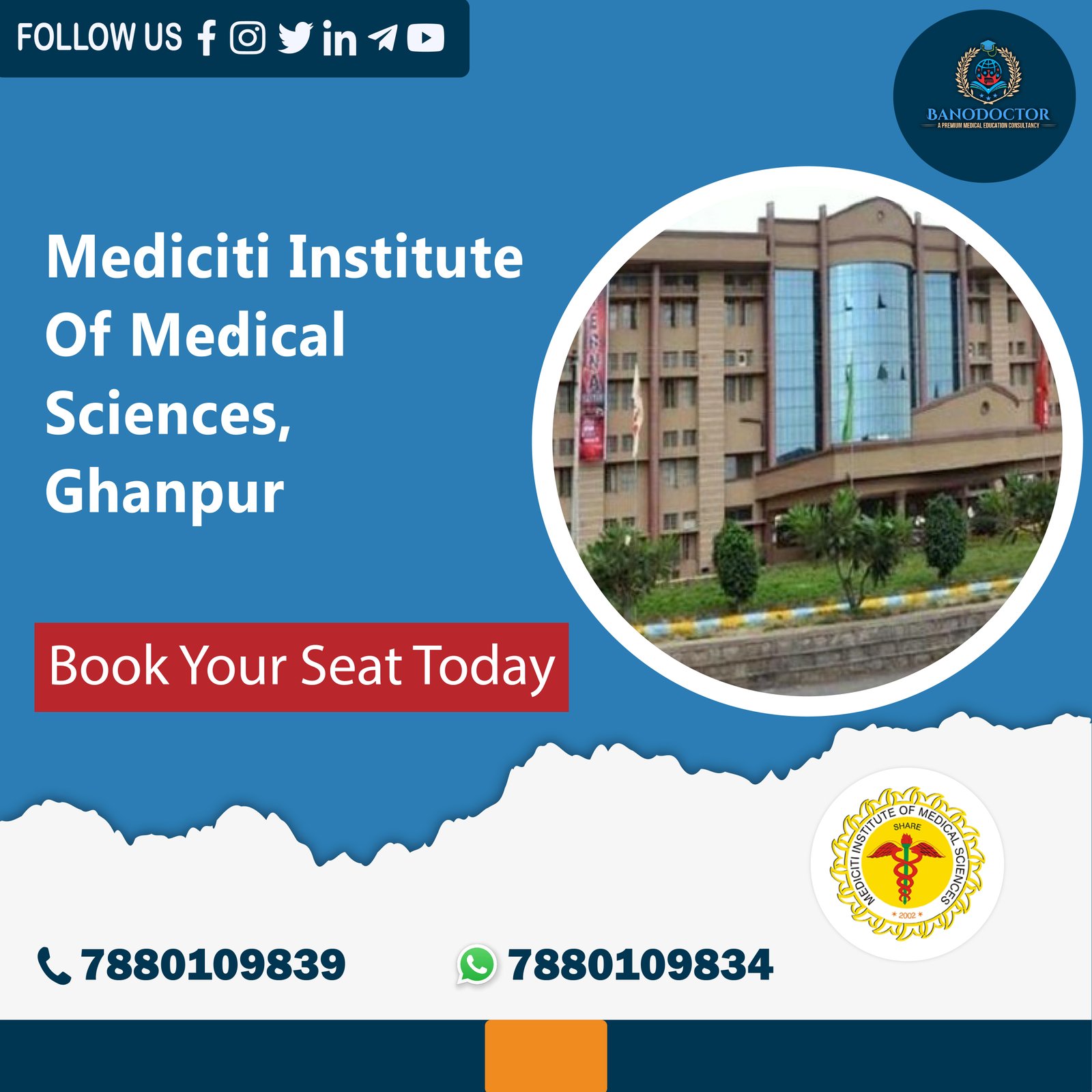 Mediciti Institute Of Medical Sciences, Ghanpur, Telangana  Fees,Ranking,Cutoff,Eligibility,Courses,Admission 2025,FAQ