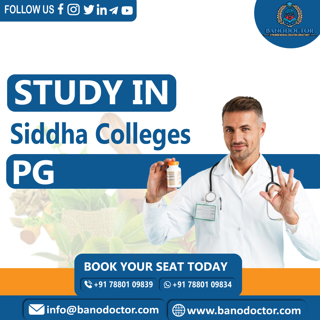 Study in Siddha Colleges PG